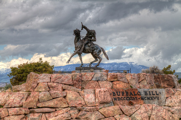 Buffalo Bill Cody on Horseback