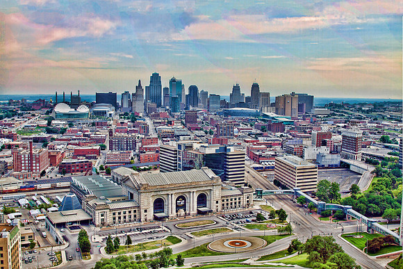 Downtown from Liberity Memorial
