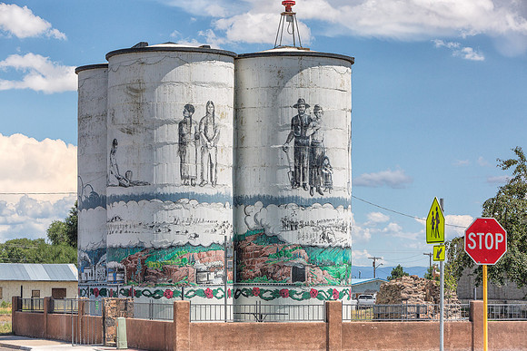 Grain Towers with Murals - Antonito, CO
